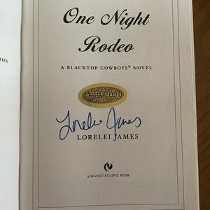 Signed copy of Lorelei James book